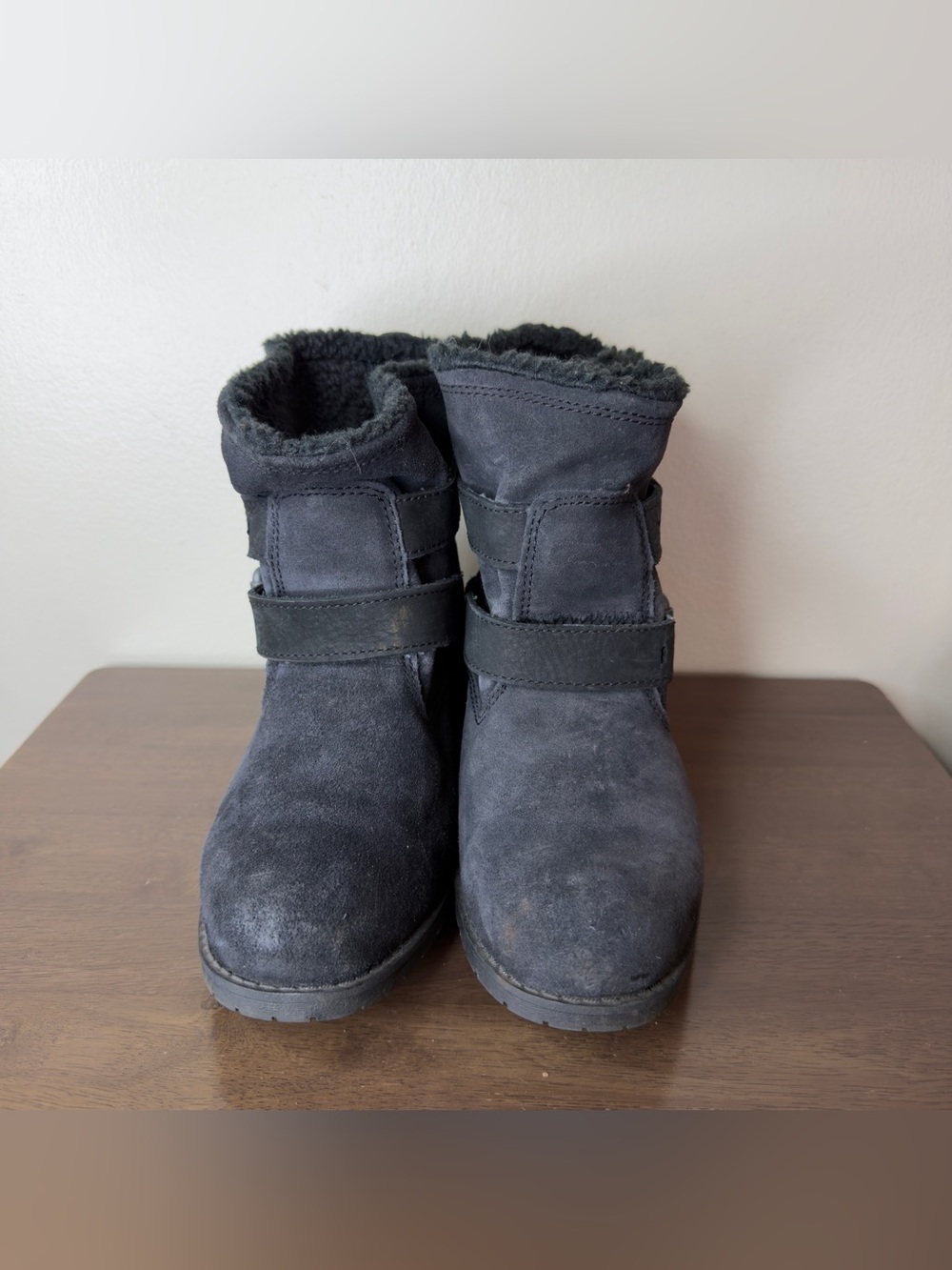 Caterpillar Jory Black Suede Moto Boots Sz 8 Womens - Picture 3 of 6
